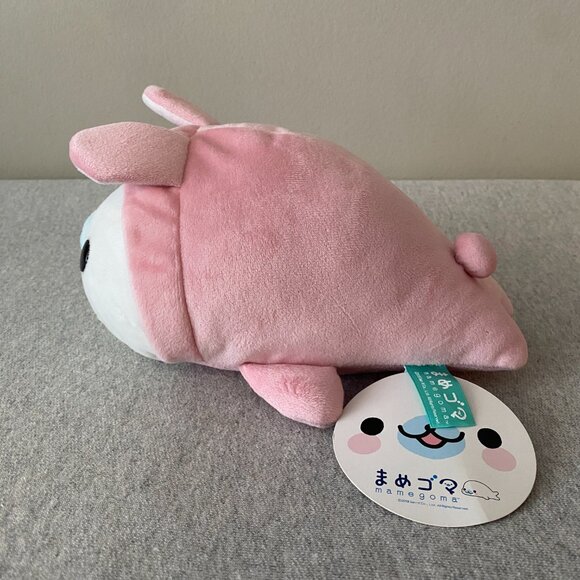 NWT San-X Mamegoma Seal in Pink Bunny Costume Plush Japan 10" 2018 - Picture 4 of 9